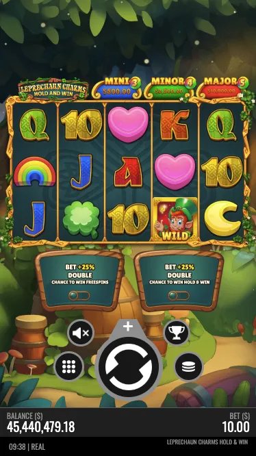 Leprechaun Charms Hold and Win