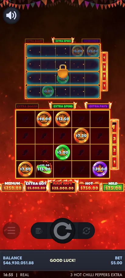 3 Hot Chilli Peppers Extra