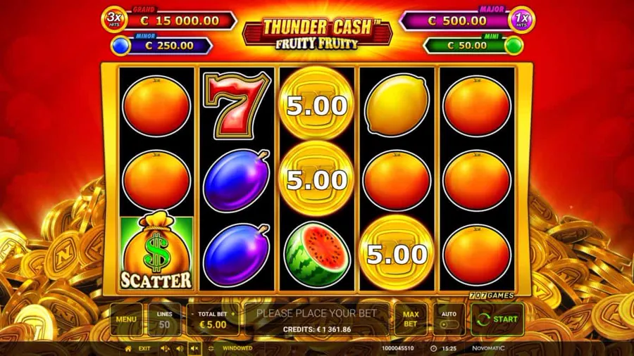 THUNDER CASH – Fruity Fruity
