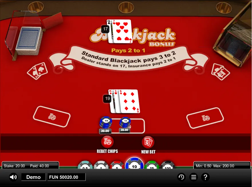 Blackjack Bonus