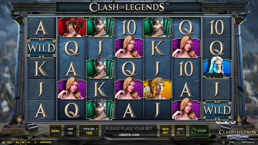Clash of Legends Battle Lines Ante Bet
