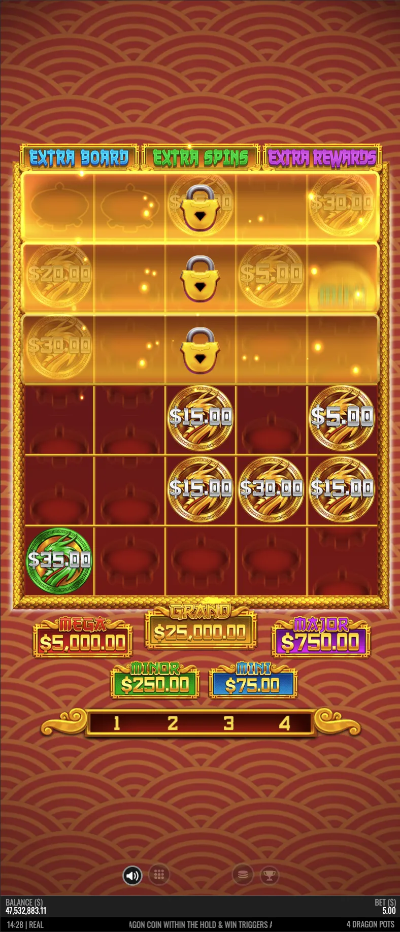 4 Dragon Pots