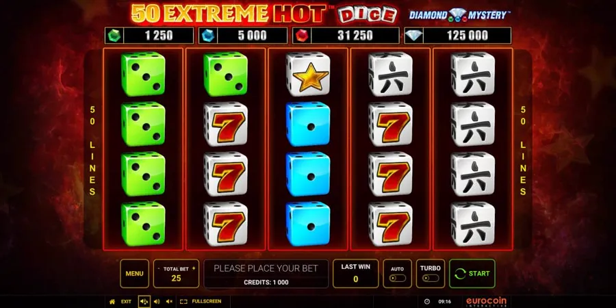 Diamond Mystery – 50 Extreme Hot Dice