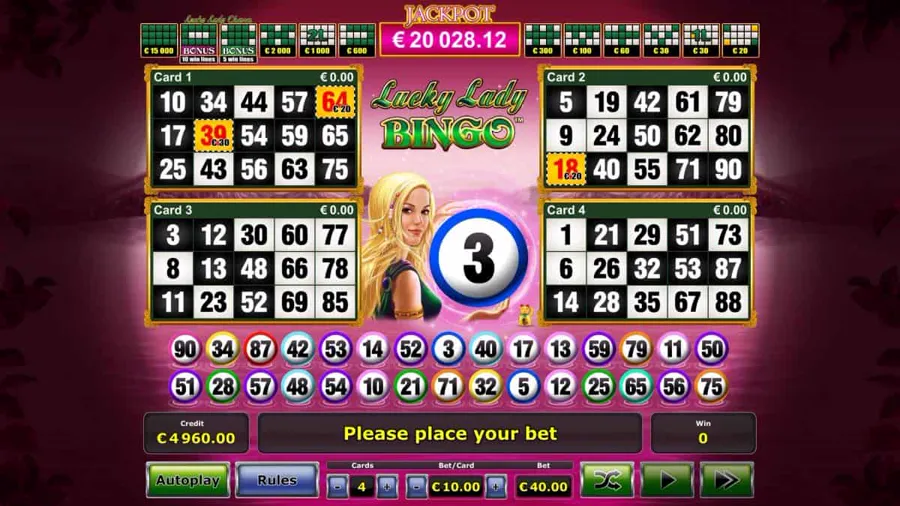 Lucky Lady Bingo