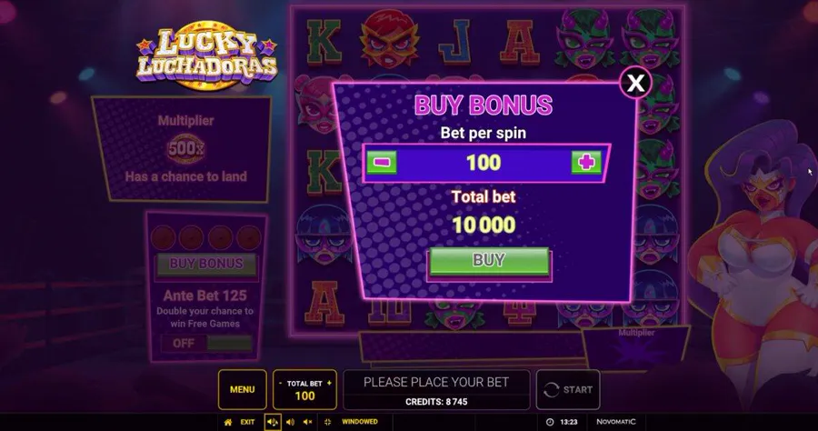 Lucky Luchadoras Buy Bonus