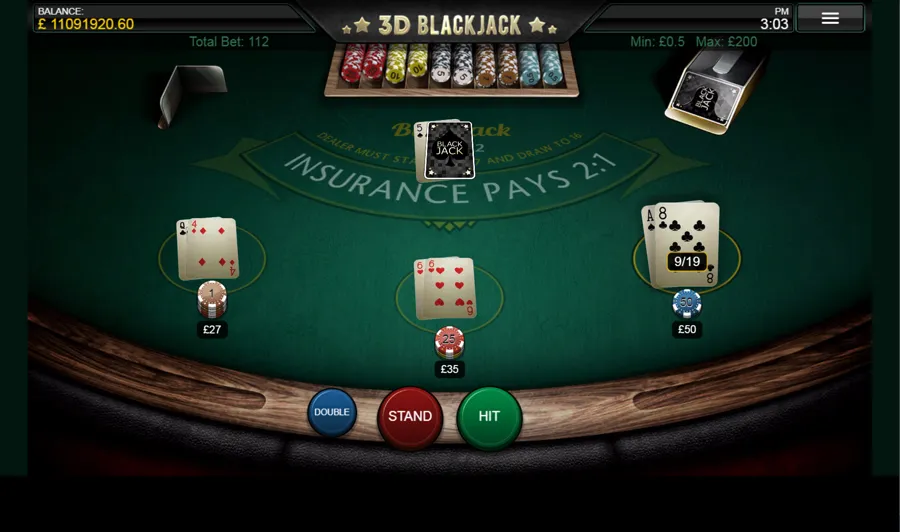 3D Blackjack