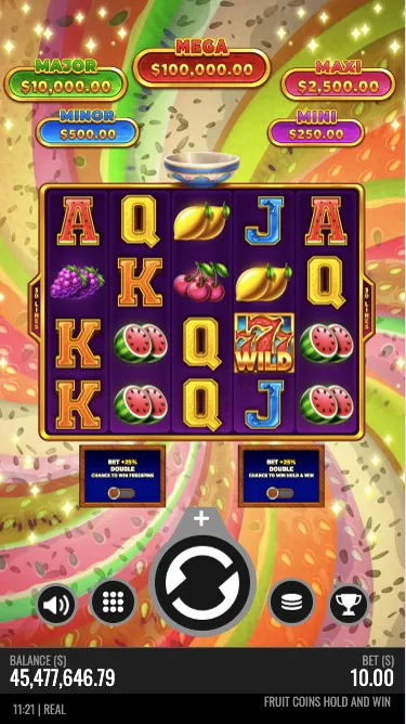 Fruit Coins Hold and Win